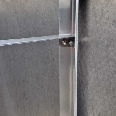 Kit letto rialzato con corrimano, verniciatura a polvere in alluminio