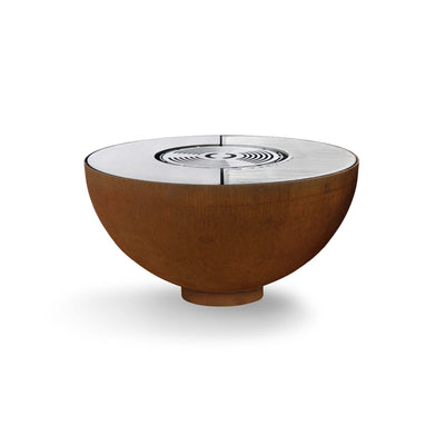 Piastra per grigliare a tutta superficie, rotonda 100, acciaio inox