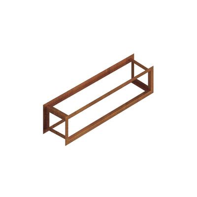 Finestra porta legna, acciaio inox