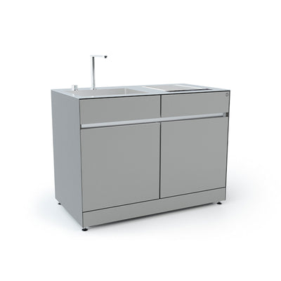 Cucina esterna con modulo teppanyaki Lavabo