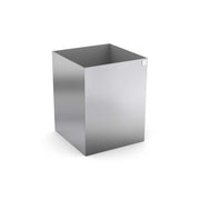 Vaso per piante quadrato in acciaio inox