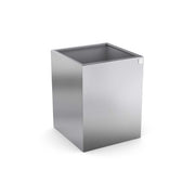 Vaso per piante quadrato in acciaio inox