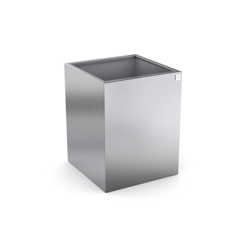 Vaso per piante quadrato in acciaio inox