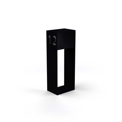 Cassetta per le lettere con scritte, verniciatura a polvere