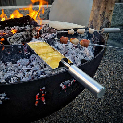 Padelle per raclette, acciaio inox