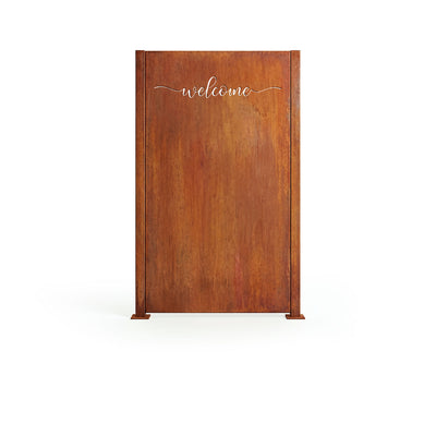Pannello divisorio Welcome, ruggine nobile