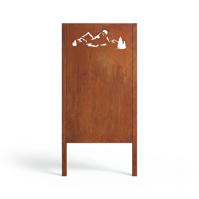 Schermo protettivo Paesaggio montano, ruggine nobile