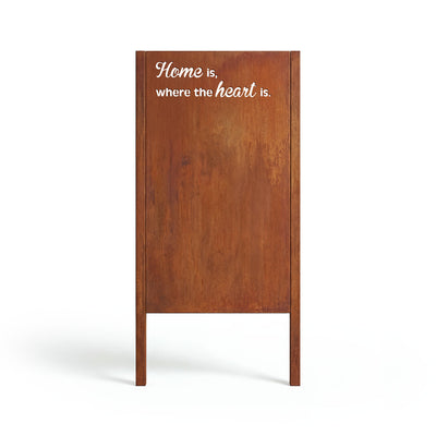 Protezione dalla vista Home is where the heart is, ruggine nobile