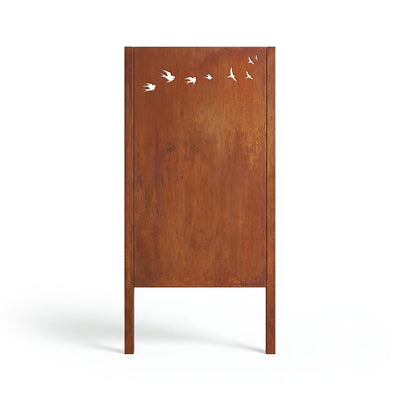 Protezione dalla vista uccelli, ruggine nobile