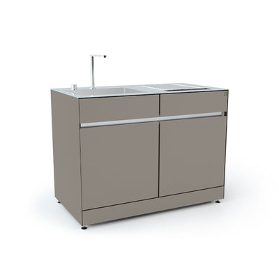 Cucina esterna con modulo teppanyaki Lavabo