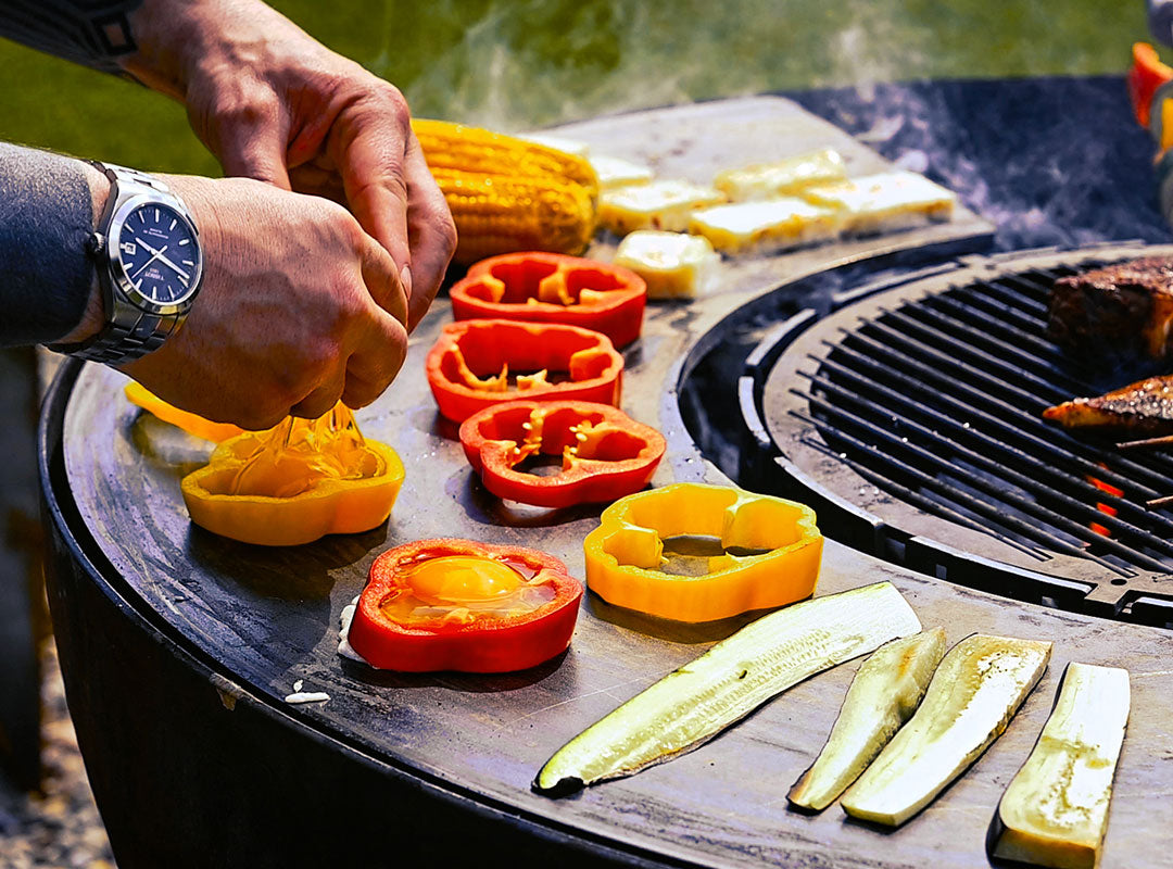 Piastra Fuoco Per Braciere Piastra Per Barbecue 80 Cm Spessore 8 Mm - Plancha Professionale Per Grigliate Anello Braciere